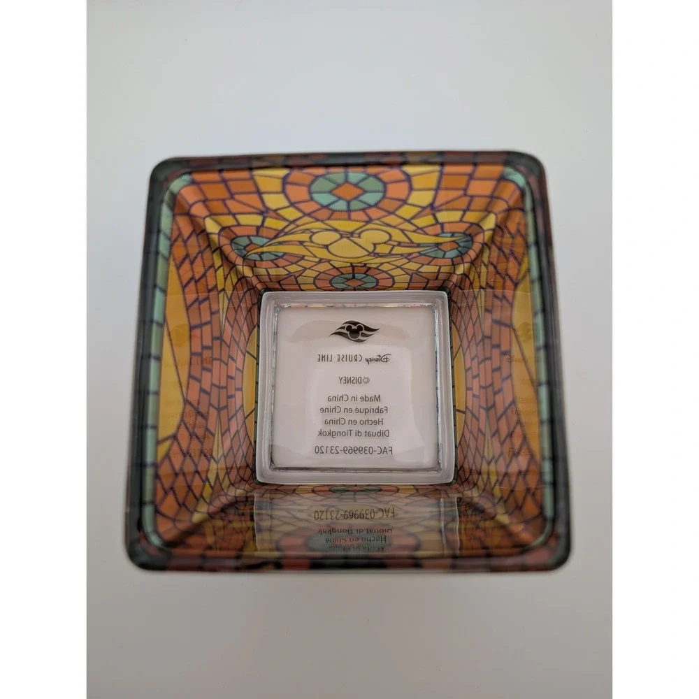 Disney Parks 2025 Disney Cruise Line Mickey Mouse Mosaic Glass Candle Holder